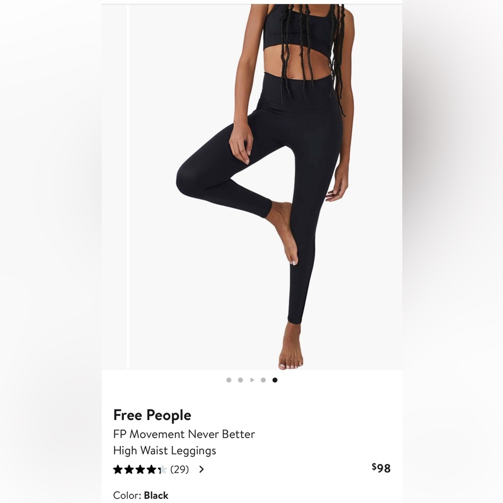 FP Movement by Free People Black High Waist Leggings